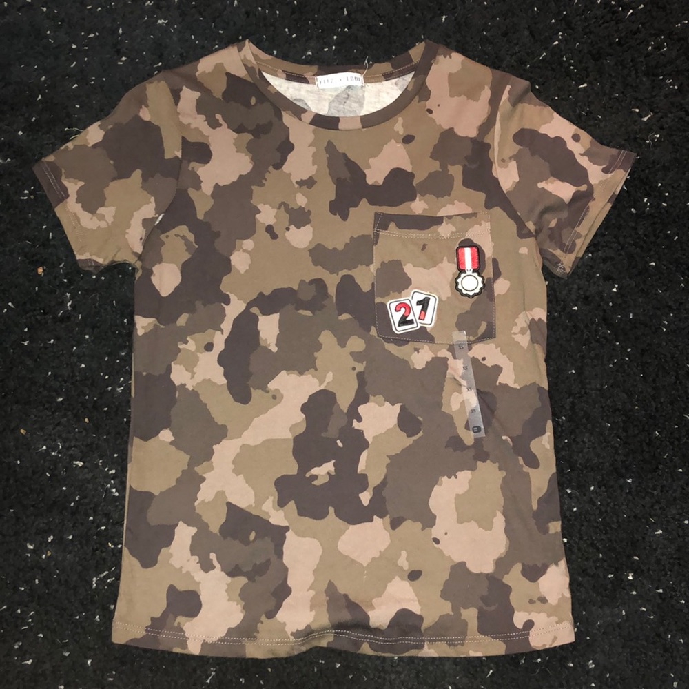 camo fitz+eddie t-shirt